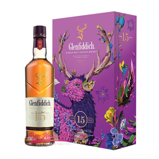 Rượu Glenfiddich 15 Năm Hộp Quà Tết 2024